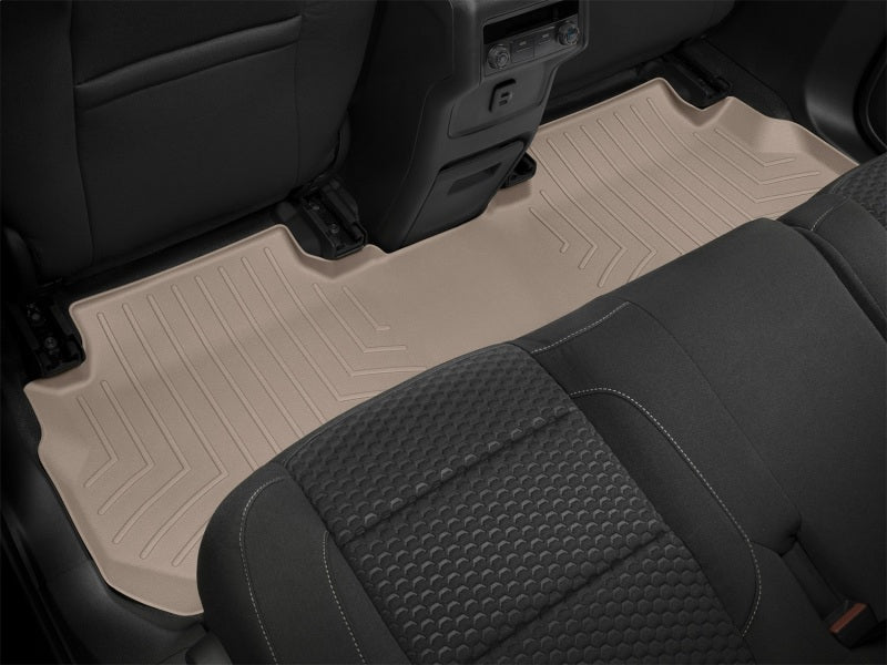 WeatherTech 2017+ GMC Acadia/Acadia Denali (2nd Row Bench Seats ONLY) Rear FloorLiner - Tan