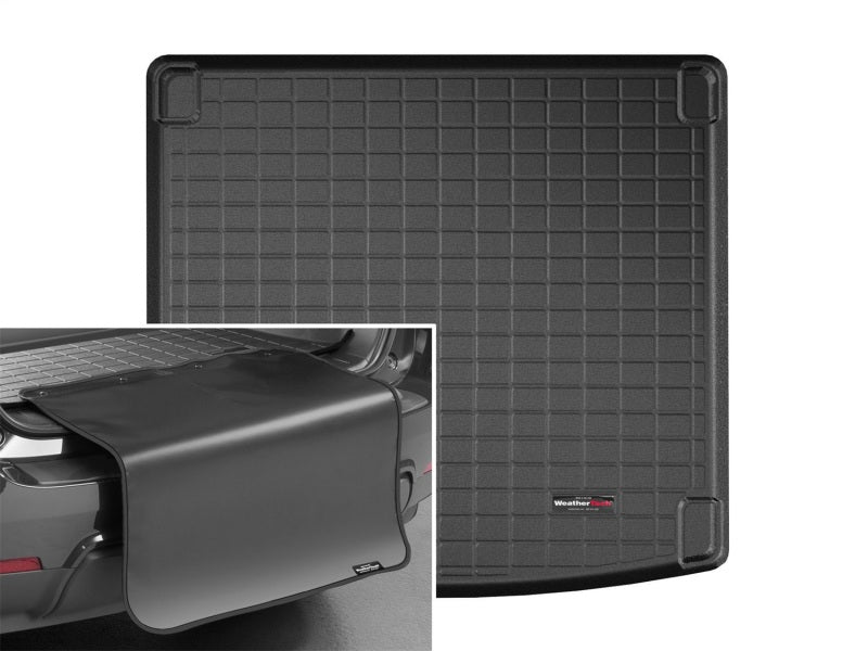 WeatherTech 2019+ Porsche Cayenne Cargo Liner w/ Bumper Protector - Black