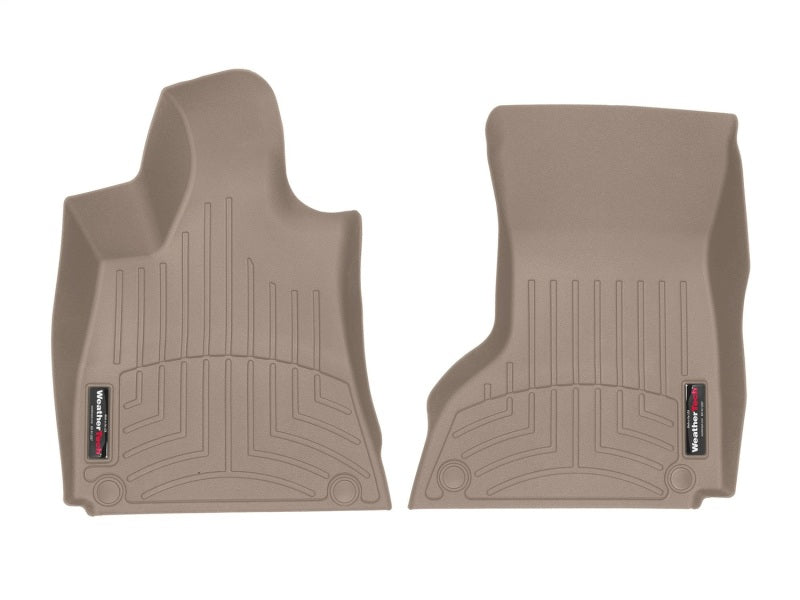 WeatherTech 2016+ Maserati Quattroporte Front FloorLiner - Tan (2 Grommet Style)