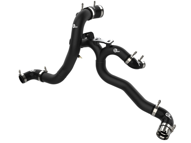 AFE 18-22 Kia Stinger V6-3.3L BladeRunner Alum Hot/Cold Charge Pipe Kit Black