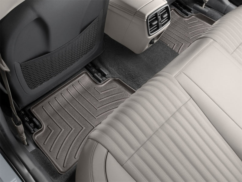 WeatherTech 2019+ Genesis G70 Rear FloorLiner - Cocoa (2-Piece Liner)