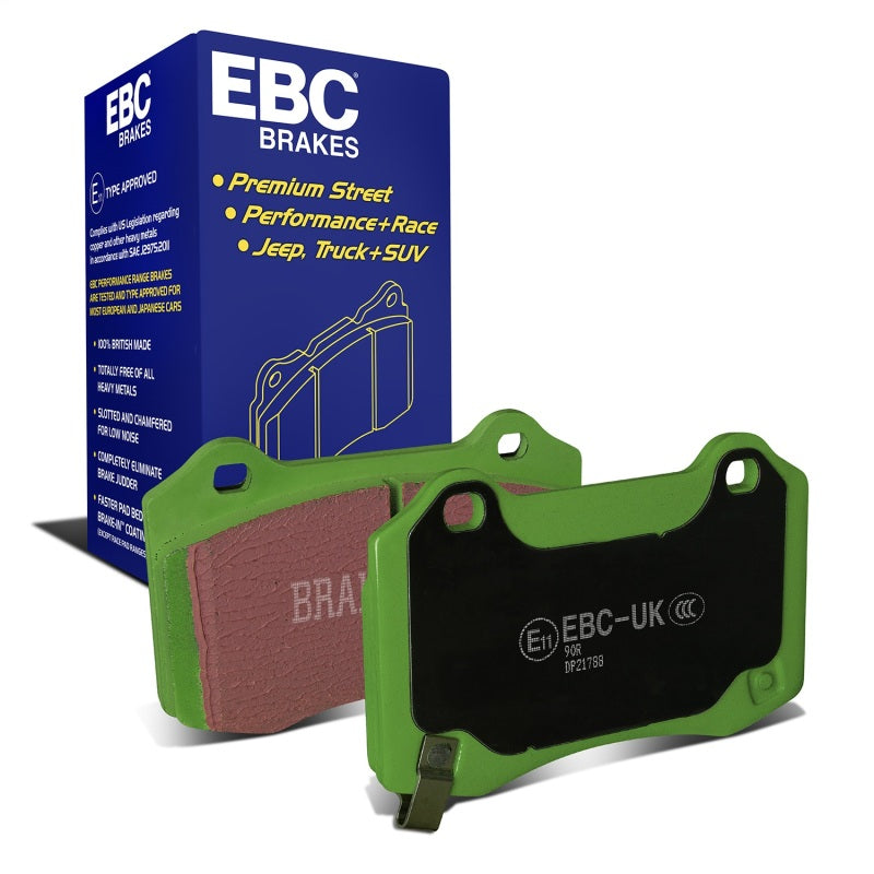 EBC 12-17 Tesla Model S Electric RWD Greenstuff Rear Brake Pads