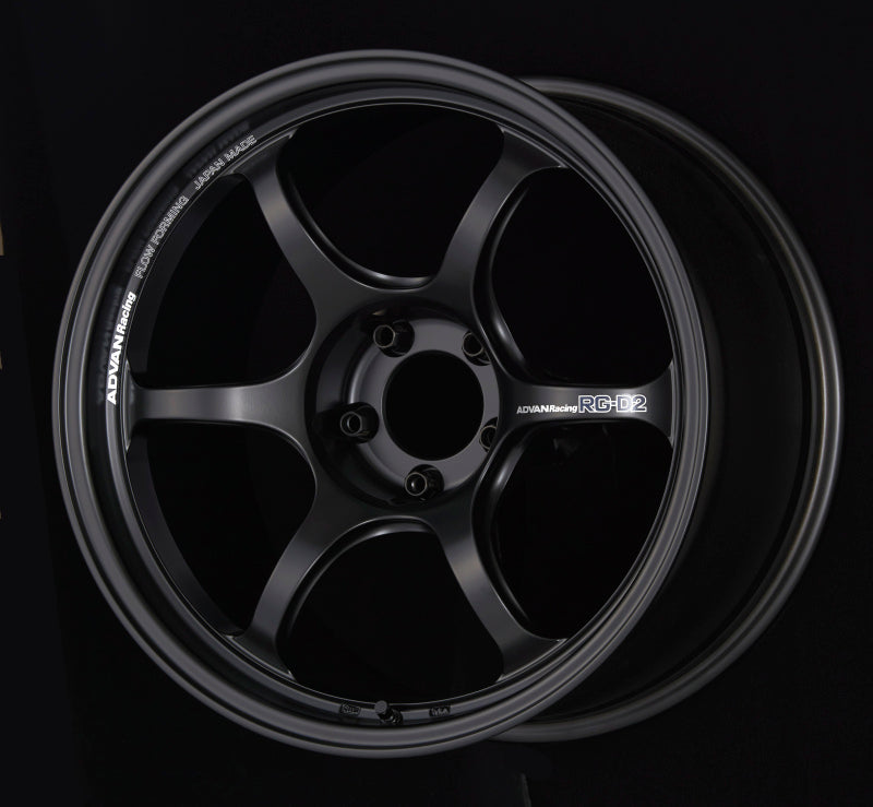 Advan RG-D2 18x9.5 +40 5x100 Semi Gloss Black Wheel