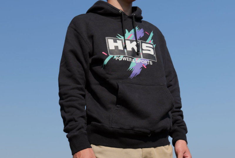 HKS HOODIE SUPER RACING BLACK XXXL