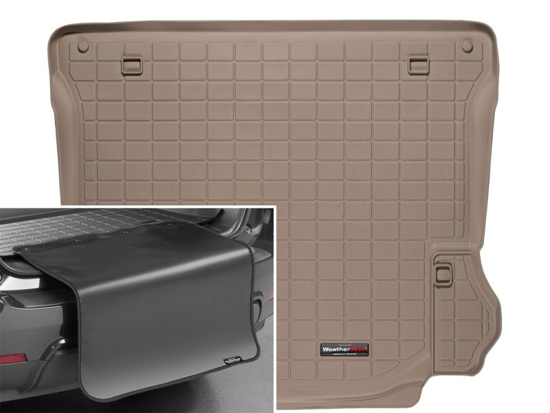 WeatherTech 11-14 Jeep Wrangler Unlimited Cargo Liner w/ Bumper Protector - Tan