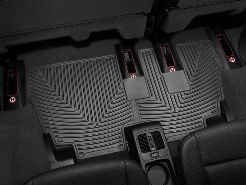 WeatherTech 07-13 BMW X5 Rear Rubber Mats - Black
