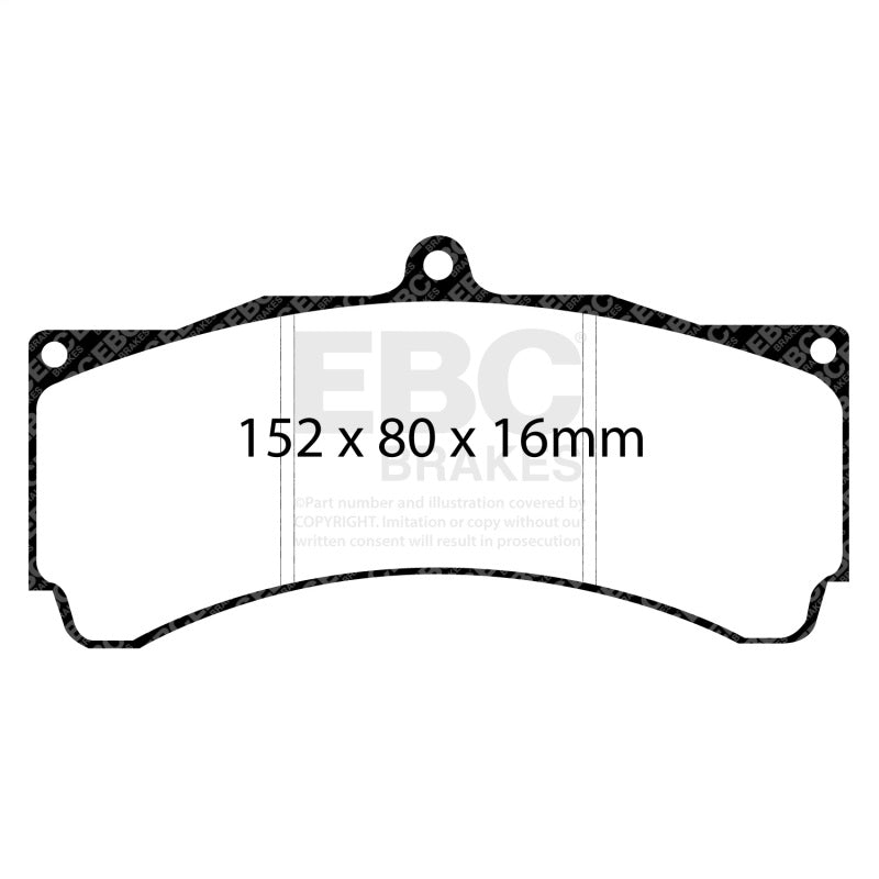 EBC Racing Alcon CAR89 Calipers RP-X Brake Pads