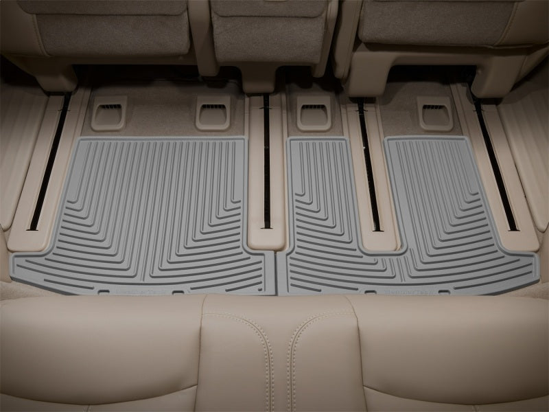 WeatherTech 13+ Nissan Pathfinder Rear Rubber Mats - Grey