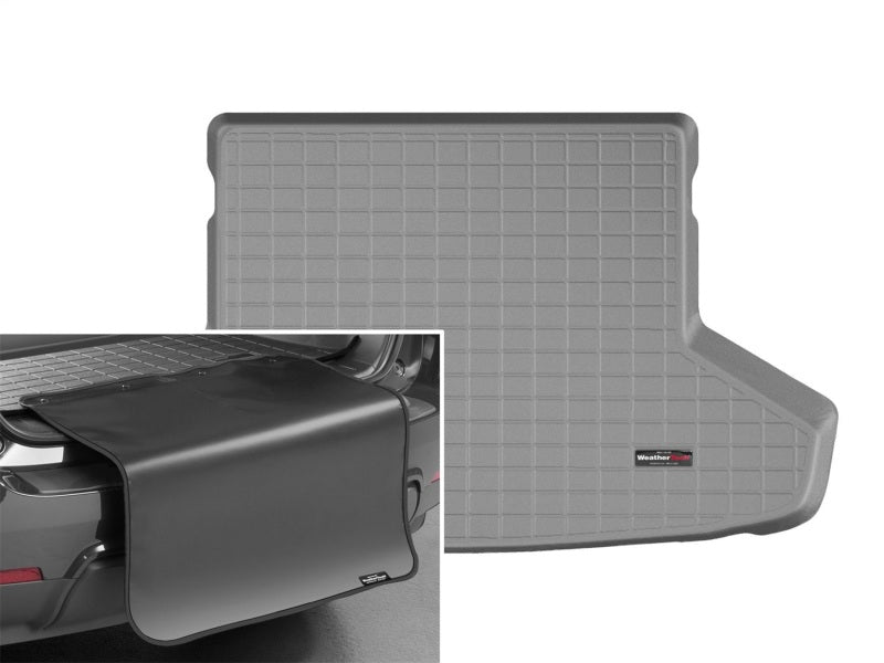 WeatherTech 12-16 Toyota Prius V Cargo Liner w/ Bumper Protector - Grey