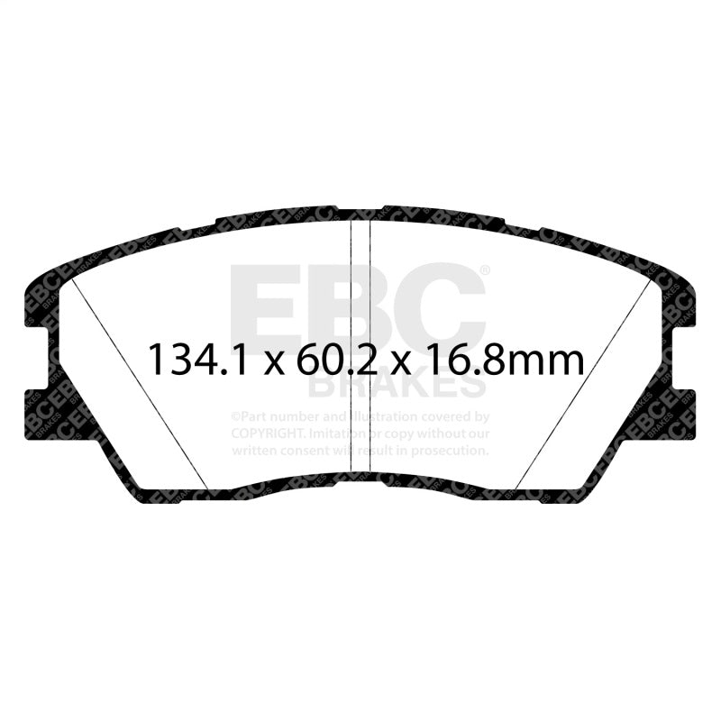 EBC 2020+ Kia Soul 1.6T Yellowstuff Front Brake Pads