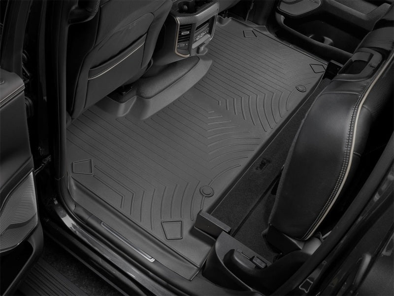 WeatherTech 2019+ RAM 1500 (Crew Cab w/ Rear Under Seat Storage) Rear FloorLiner - Black