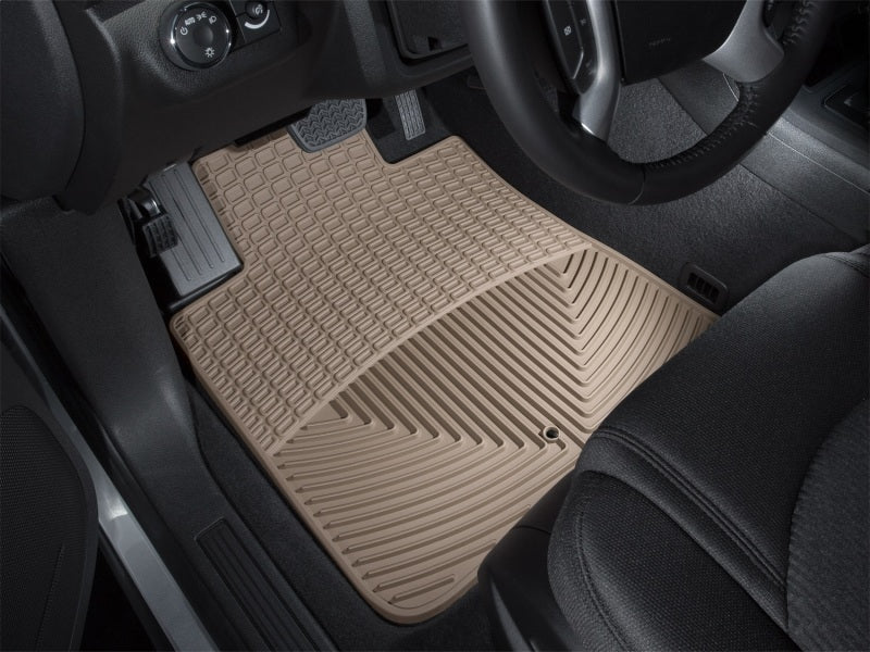 WeatherTech 07+ GMC Acadia Front Rubber Mats - Tan