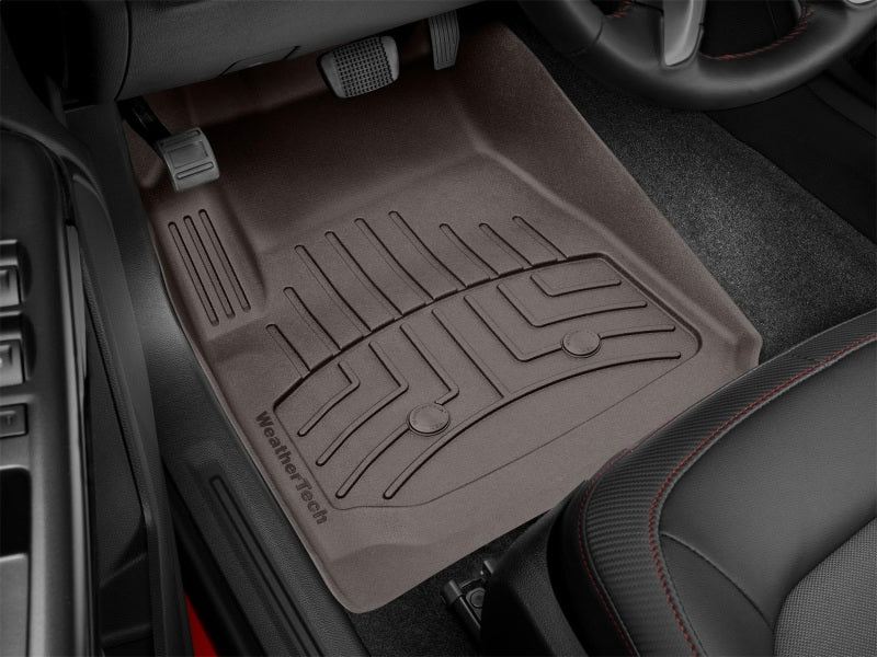 WeatherTech 15-22 Chev Colorado / GMC Canyon EXT Cab/CC (Carpeted Floor) Front FloorLiner HP - Cocoa