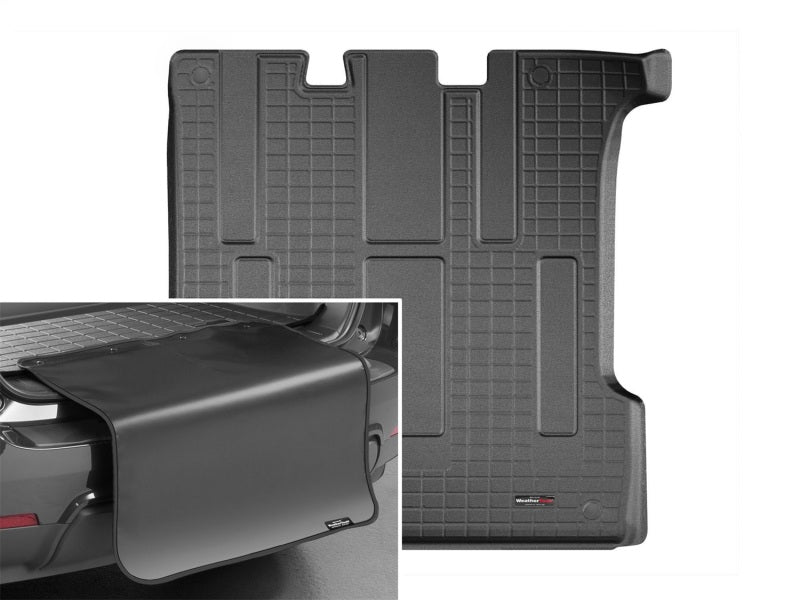 WeatherTech 12-19 Nissan NV Passenger Cargo for Vinyl Floors With Bumper Protector - Black
