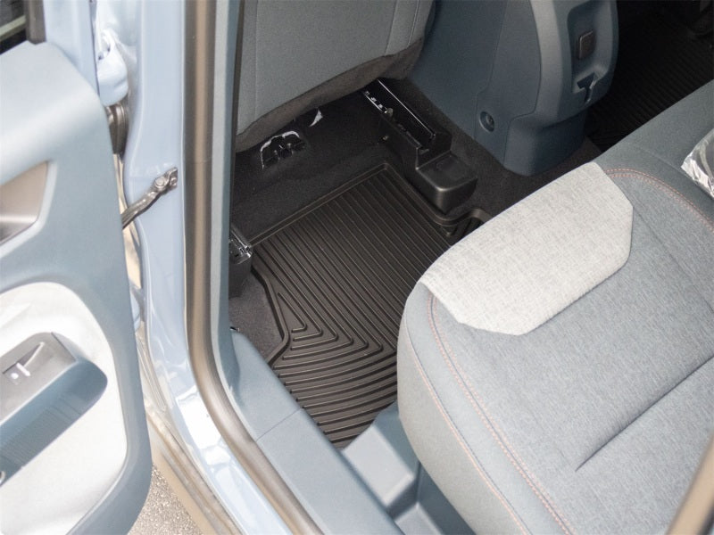 WeatherTech 22-26 Ford Maverick Hybrid 2nd Row Rear All-Weather Floor Mats - Black