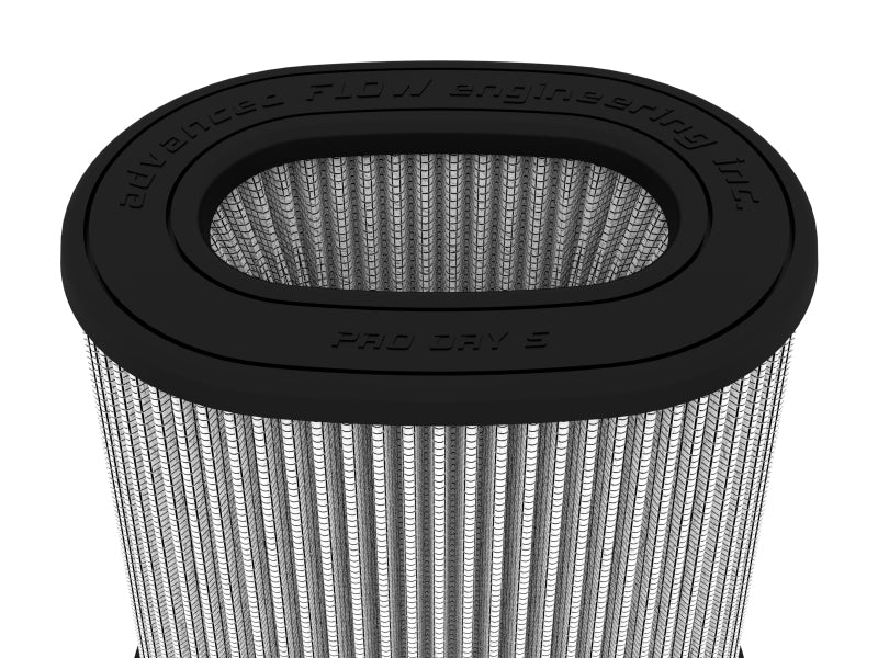aFe MagnumFLOW Air Filter ProDry S 6.75inX4.75in F x 8.25inX6.25in B (INV) x 7.25X5in T (INV) x 9in