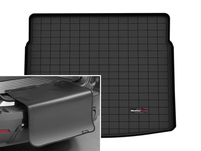 WeatherTech 2021+ Ford Bronco Sport (Mini Spare Tire/Behind 2nd Row) Cargo Liners w/Protector -Black