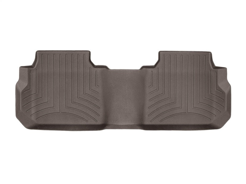 WeatherTech 2017+ GMC Acadia/Acadia Denali (2nd Row Bench Seats ONLY) Rear FloorLiner - Cocoa