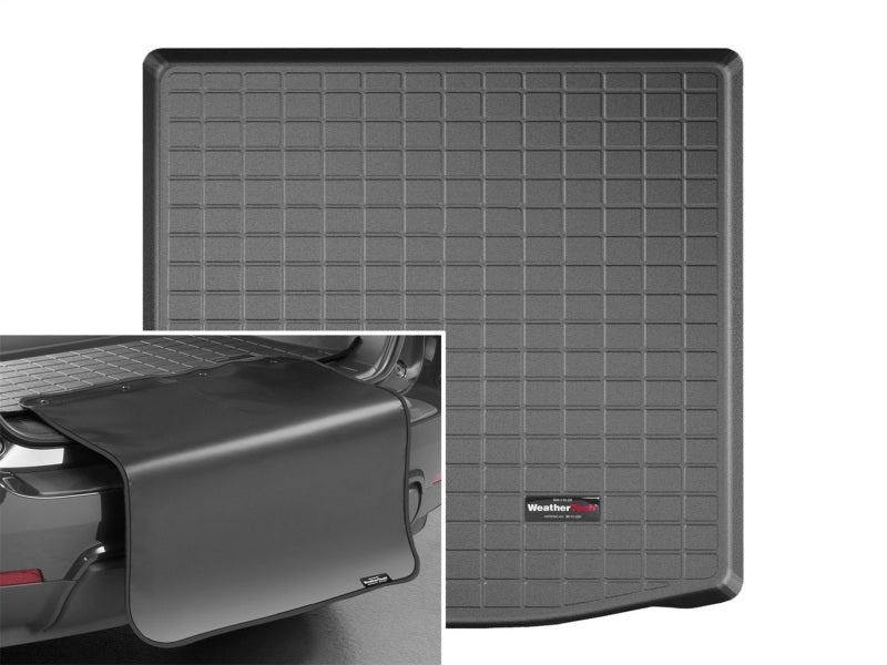 WeatherTech 14-16 Mitsubishi Outlander Cargo With Bumper Protector - Black