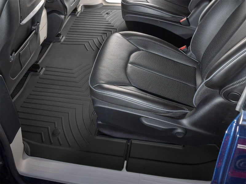 WeatherTech 17-20 Chrysler Pacifica Hybrid 2nd Row Rear FloorLiner HP - Black