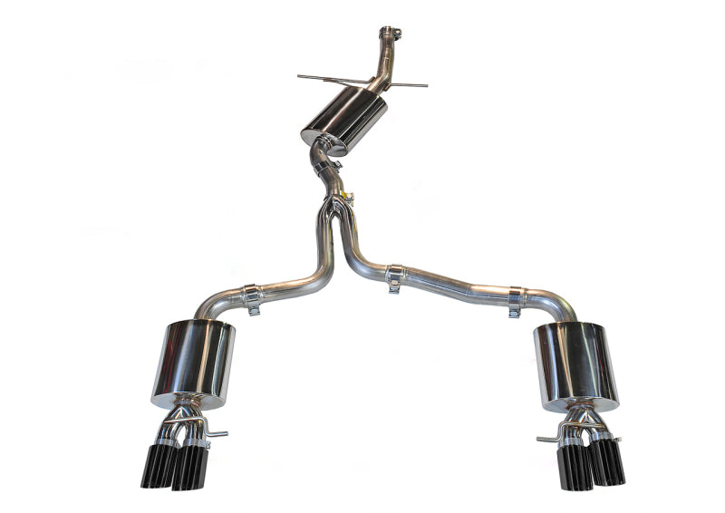 AWE Tuning Audi B8 A5 2.0T Touring Edition Exhaust - Quad Outlet Diamond Black Tips