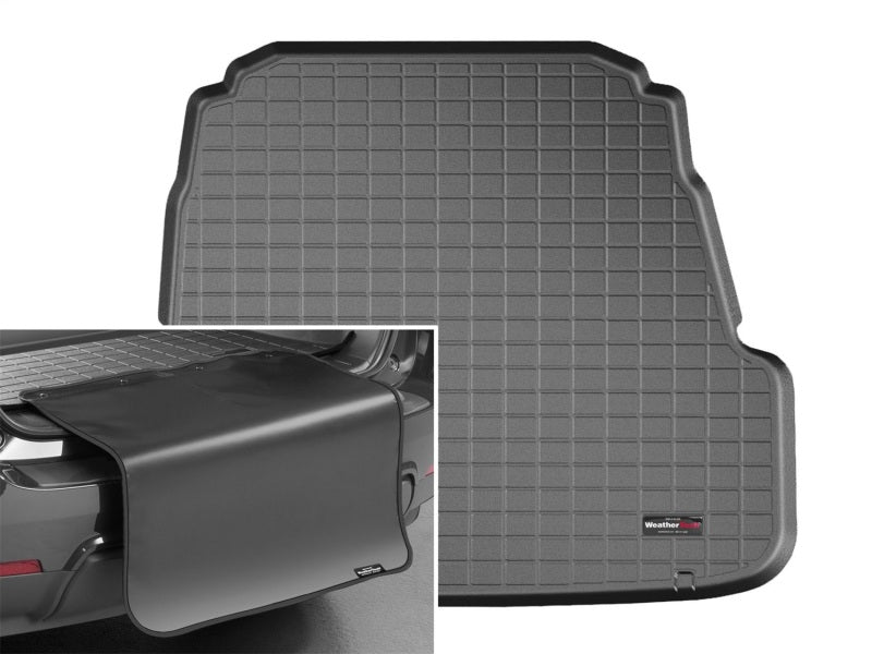WeatherTech 14-16 Kia Cadenza Cargo Liner w/Bumper Protector - Black