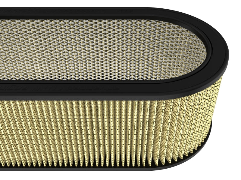 aFe MagnumFLOW Air Filters Round Racing PG7 A/F PG7 Oval Filter (18.13 x 7.25 x 6.0 w/EM)