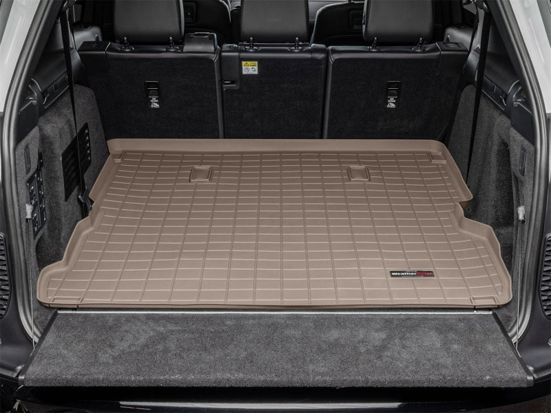 WeatherTech 2017+ Land Rover Discovery Cargo Liners - Tan (w/ 4 Zone Climate Control)