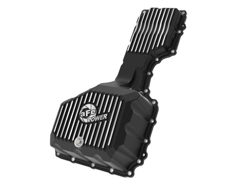 aFe 17-19 GM Diesel V8-6.6L L5P Engine Oil Pan w/ Machined Fins