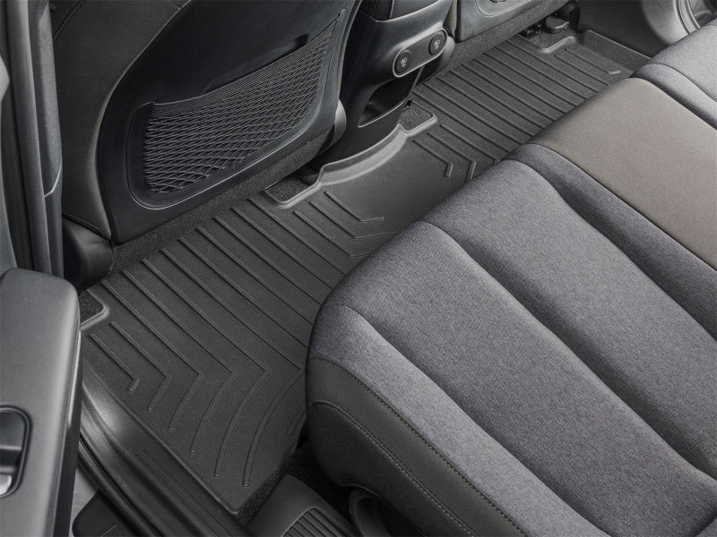 WeatherTech 22-23 Hyundai Ioniq 5 w/Fixed Center Console Rear FloorLiner - Black