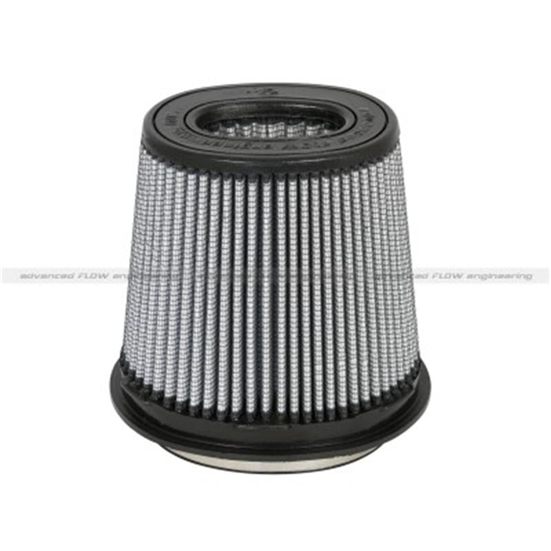 aFe Momentum Intake Filter w/Pro DRY S (5-1/4x3-3/4)IN F x(7-3/8x5-7/8)IN B x(4-1/2x4)IN Tx6-3/4IN