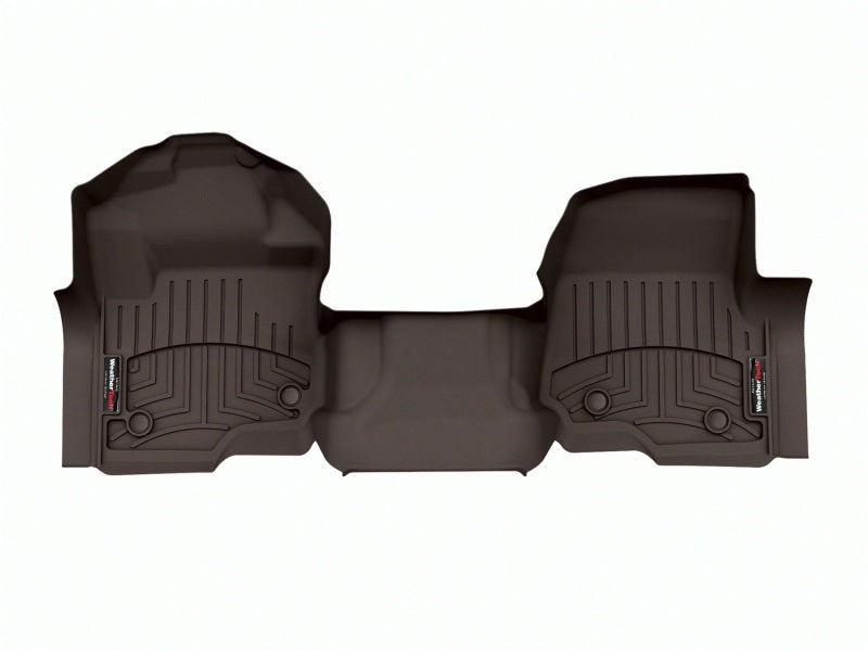 WeatherTech 2023 Ford SuperDuty SuperCab (1st Row Console/Bench Carpeted) 1st Row FloorLiner - Cocoa