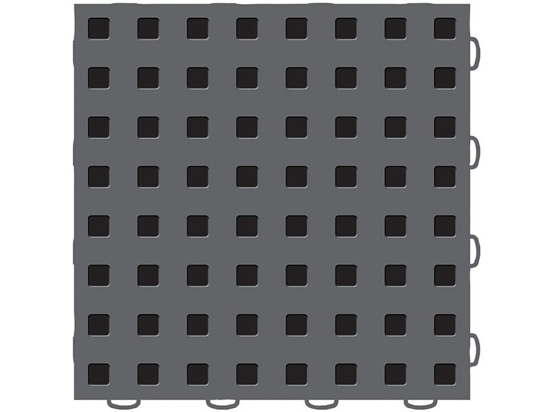 WeatherTech TechFloor - 12in X 12in Tiles - Dark Grey/Black **Order in Qtys of 10
