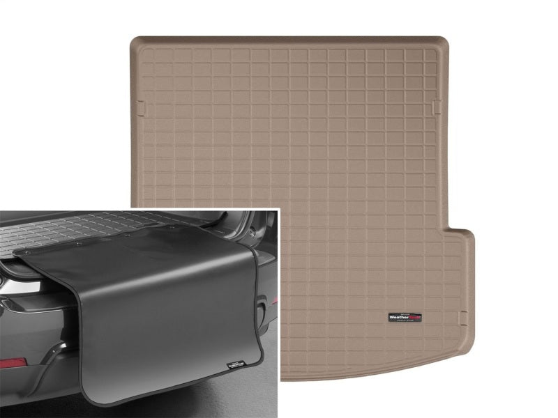 WeatherTech 2020+ Kia Telluride Cargo With Bumper Protector - Tan