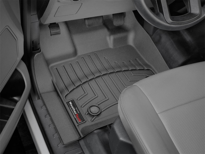 WeatherTech 2015+ Ford F-150 SuperCrew/SuperCab Front FloorLiner - Black