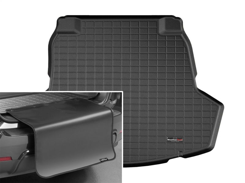 WeatherTech 2017+ Kia Cadenza Cargo Liner w/ Bumper Protector - Black