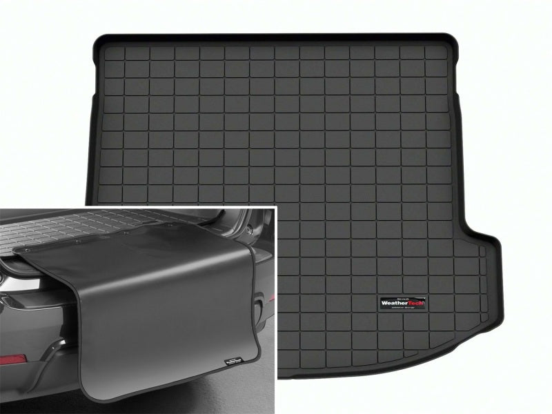 WeatherTech 2022 Audi A3/S3 Sedan (Quattro AWD) Trunk Cargo Liner w/Bumper Protector - Black