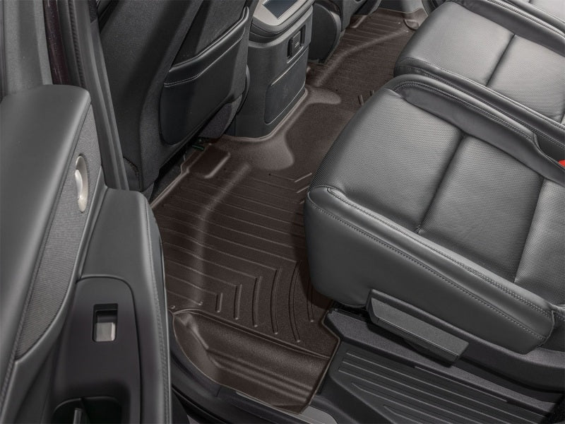 WeatherTech 25-26 Lincoln Navigator 2nd Row Rear FloorLiner 2pc - Cocoa