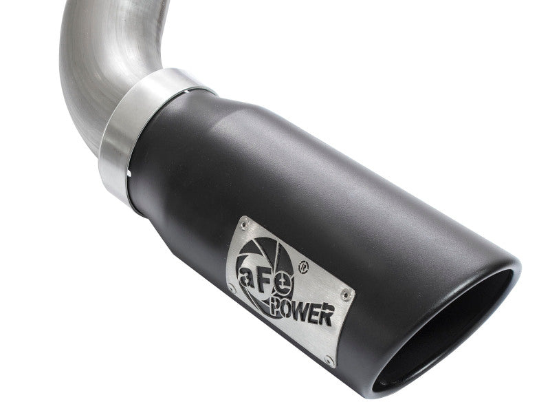 aFe MACHForce XP Exhausts Cat-Back Black Tip 09-17 GM Silverado 1500 4.3/5.3L RegCab SB/LB