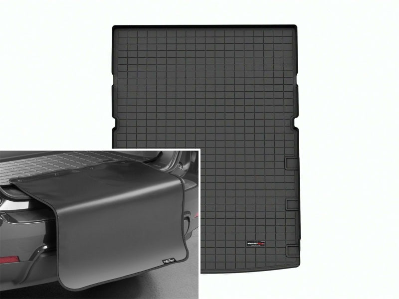 WeatherTech 23-24 Jeep Wagoneer/Grand Wagoneer L Cargo Liner w/Bumper Protector - Black