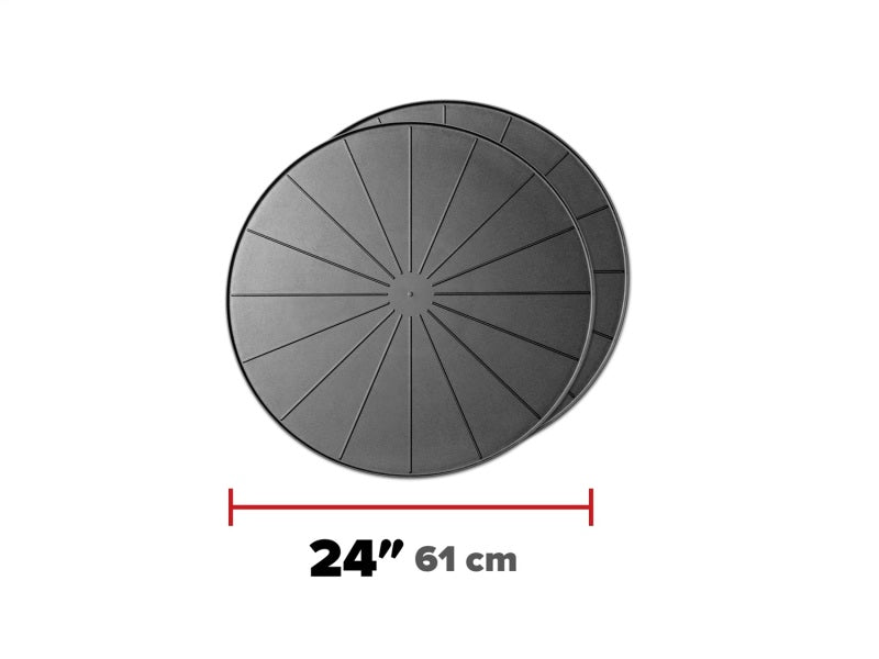 WeatherTech Project Mats 24in. Round - Black (2pc Set)