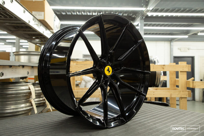 Vossen x Novitec NF9 21x12in - 5x114.3 BP - ET45 - Gloss Black Ferrari California Rear Wheel