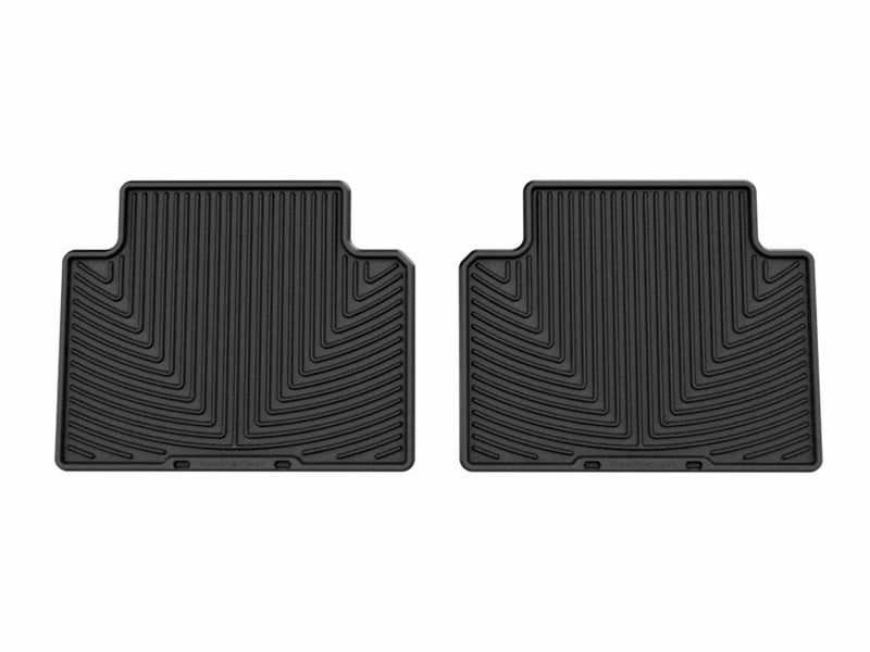 WeatherTech 24-26 Hyundai Santa Fe 2nd Row Rear All-Weather Floor Mats - Black