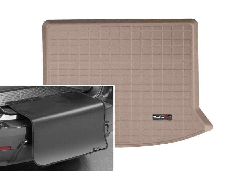 WeatherTech 2019+ Cadillac XT4 Cargo Liner w/ Bumper Protector - Tan