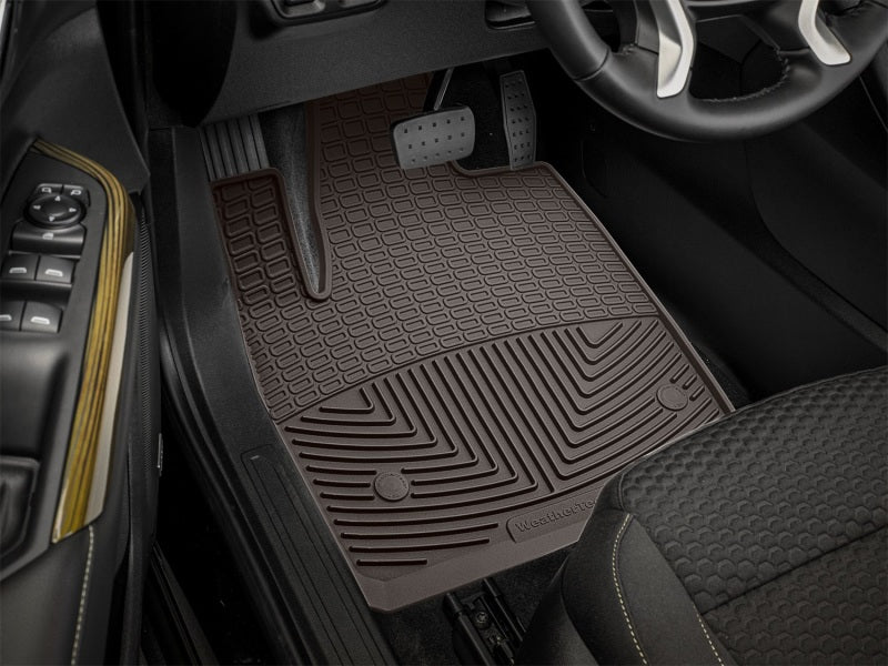 WeatherTech 2017+ GMC Acadia/Acadia Denali Front Rubber Mats - Cocoa