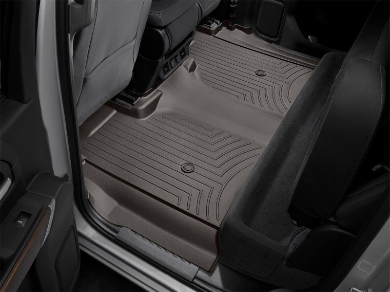 WeatherTech 2019+ Chevrolet Silverado 1500 Crew Cab (1st Row Bench Seats) Rear FloorLiner - Cocoa