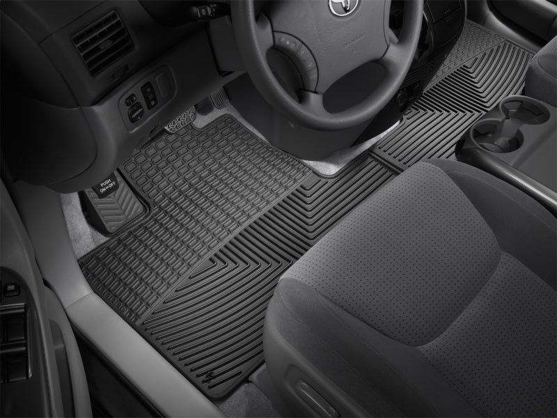 WeatherTech 04-10 Toyota Sienna Front Rubber Mats - Black