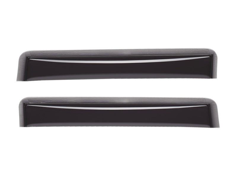 WeatherTech 05-13 Toyota Tacoma Double Cab Rear Side Window Deflectors - Dark Smoke