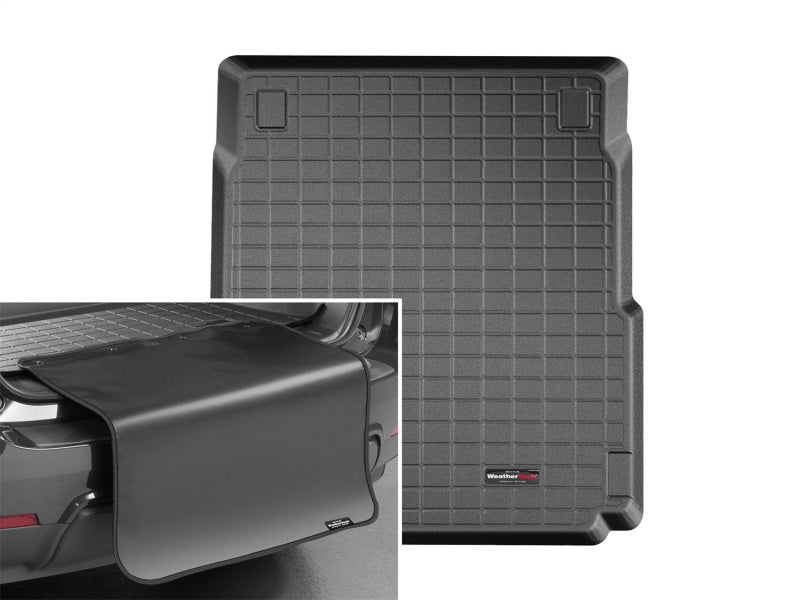 WeatherTech 2018+ Porsche Panamera Cargo Liner w/Bumper Protector - Black