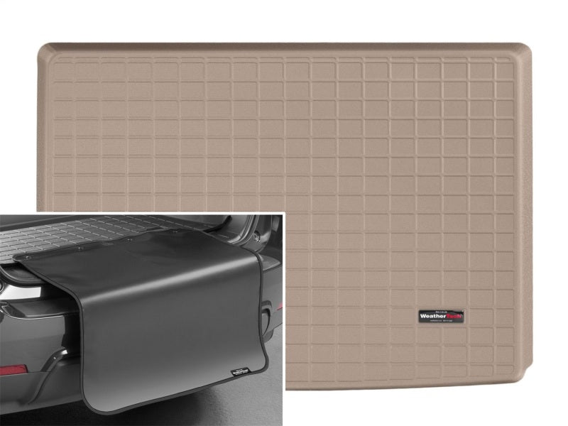 WeatherTech 15+ Cadillac Escalade ESV Cargo Liner w/ Bumper Protector - Tan